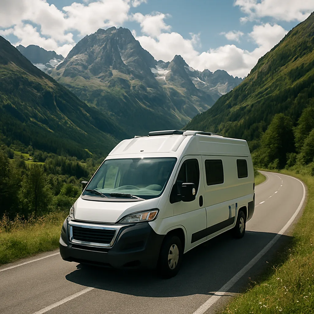Camper van nei pittoreschi Alpi Francesi